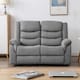 image 5 of Seattle Manual Fabric Recliner 2 Seater Sofa (Grey)