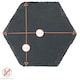 image 3 of Argon Tableware Hexagon Slate Coasters - 9.5 x 8.5cm - Pack of 6