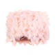 image 1 of Modern Designer Real Pink Feather Drum Lamp Shade with Inner Cotton Lining | Pink