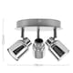 image 7 of ValueLights Benton Chrome IP44 Round Adjustable Ceiling Light | Chrome