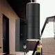 image 5 of Set of 2 Blaze - Black Outdoor Up Down Motion Sensor Wall Lights | Black | Clear | 2