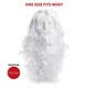 image 6 of Pack of 3 Santa Claus Wig & Beard White | One Size