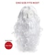 image 6 of Pack of 3 Santa Claus Wig & Beard | White | One Size
