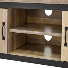 Boston 2 Door TV Unit | Brown | Oak