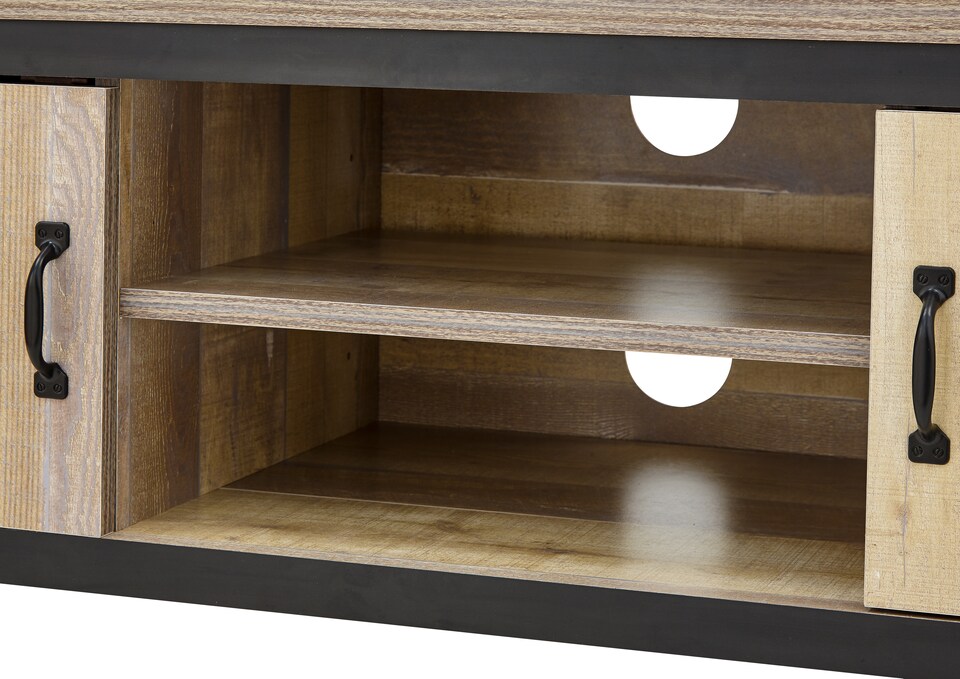 image 1 of Boston 2 Door TV Unit | Brown | Oak