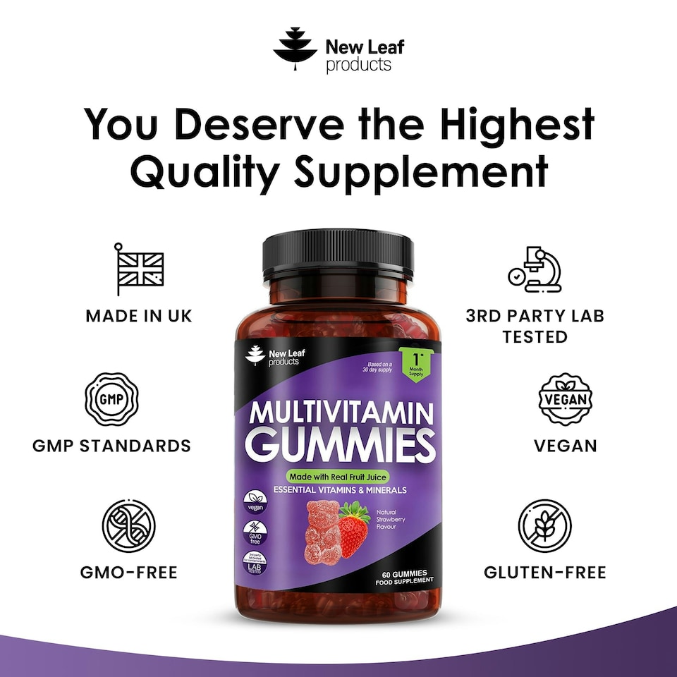 image 1 of Multivitamin Gummies for Men & Women 60 Gummys