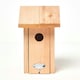 image 4 of Homescapes Real Wood Winter Wren Bird Box House Multi