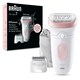 image 1 of Braun Silk-épil 7,  Epilator For Easy Hair Removal, Lasting Smooth Skin, 7-030, White/Flamingo
