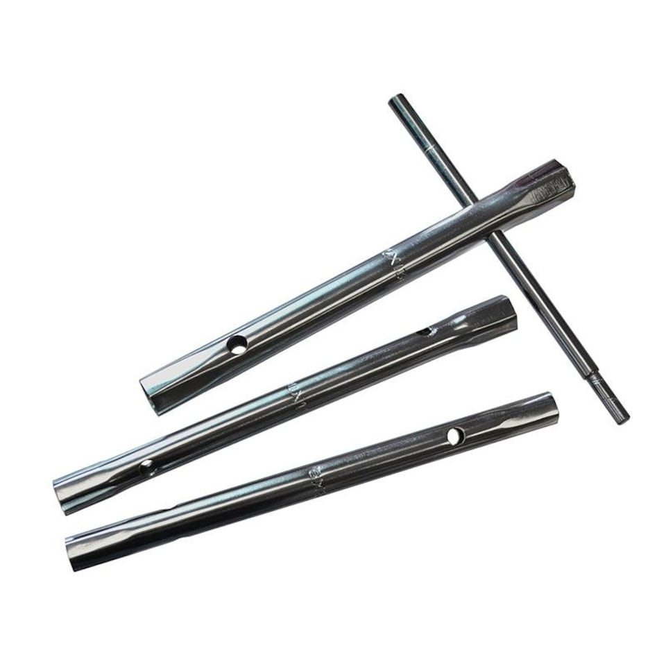 Faithfull Monobloc 4 Piece Box Spanner Set Six Sizes - Multi Colour - One Size