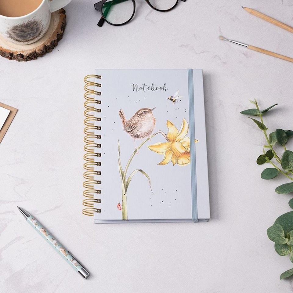 image 1 of Wrendale Designs The Birds and The Bees Wren A5 Notebook