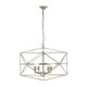 image 1 of Interiors by Premier Hexagonal Chandelier Silver