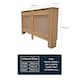 image 5 of JSH Radiator Cover Wood Unpainted Diamond MDF - Large - 152cm (W) x 81.5cm (H) x 19cm (D) | Brown