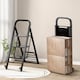 image 5 of COSTWAY 2-In-1 Hand Truck &Ladder Foldable 3-Step Ladder Heavy-duty Utility Cart