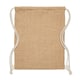image 2 of MidOcean Fukuro Jute Drawstring Bag - Beige - One Size Brown