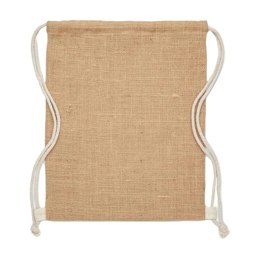 image 1 of MidOcean Fukuro Jute Drawstring Bag - Beige - One Size Brown