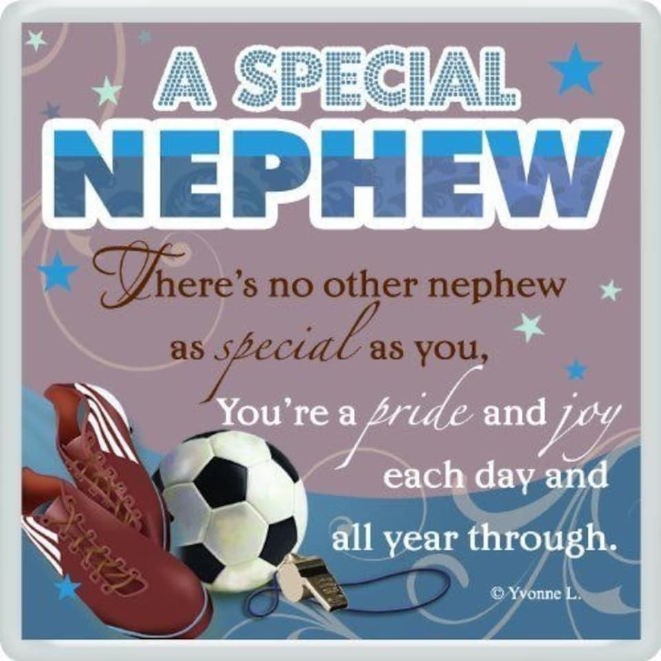 image 1 of A Special Nephew... Sentimental Fridge Magnet Christmas, Birthday Gift