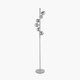 image 5 of Glass Ball and Grey Metal Floor Lamp For Living Room