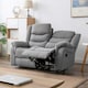 image 7 of Seattle Manual Fabric Recliner 2 Seater Sofa (Grey)