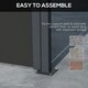 image 6 of Outsunny Side Awning Retractable, Privacy Screen, 400x180cm, Black Black