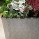 image 3 of Steel Effect Trough Planter for Garden Outdoor Patio (x2) | Grey