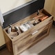image 10 of SoBuy Brown Shoe Bench with Flip-Top Storage & Two Pull-Out Shelves, 29.5x9.4x20.8 in, 11.9 kg - FSR218-F