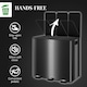 image 5 of HOMCOM 3 x 15L Triple Kitchen Bin Pedal Bin for Recycling and Waste Black | 45L