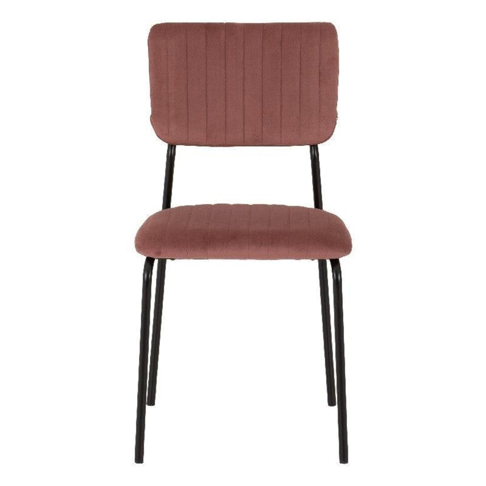image 1 of Set of 4 Sheldon Velvet Chairs Pink