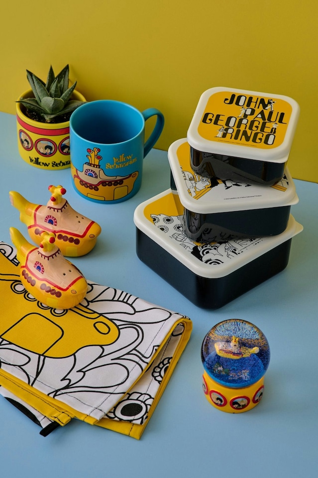 image 1 of The Beatles Yellow Submarine Nesting Lunch Boxes Pack of 3