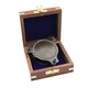 image 5 of Engraved 3-Inch Gunmetal Sundial Compass with Wooden Box