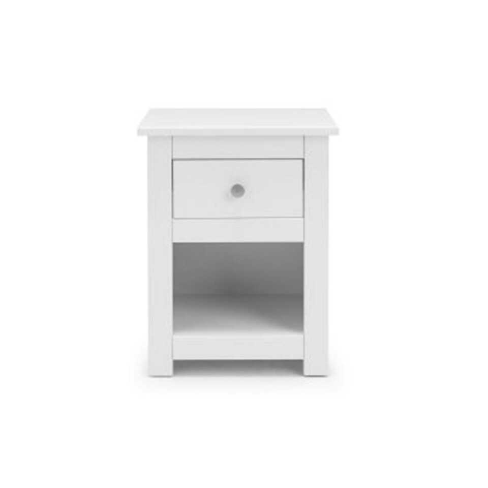 image 1 of Traditional Surf White Bedside Drawer - 1 Drawer