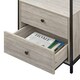 image 6 of Alva Open Wardrobe with 2 Drawers Grey | Grey Oak
