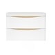 image 1 of AICA 800mm Wall-Hung White Bathroom Vanity Unit With Integrated Sink,2 Soft-Close Drawers for Storage