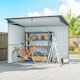 image 8 of Outsunny Garden Shed Outdoor Storage Tool Organizer w/ Double Sliding Door