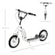 image 3 of HOMCOM Kids Stunt Scooter with 12" Rubber Tyres, Adjustable Handlebar, White