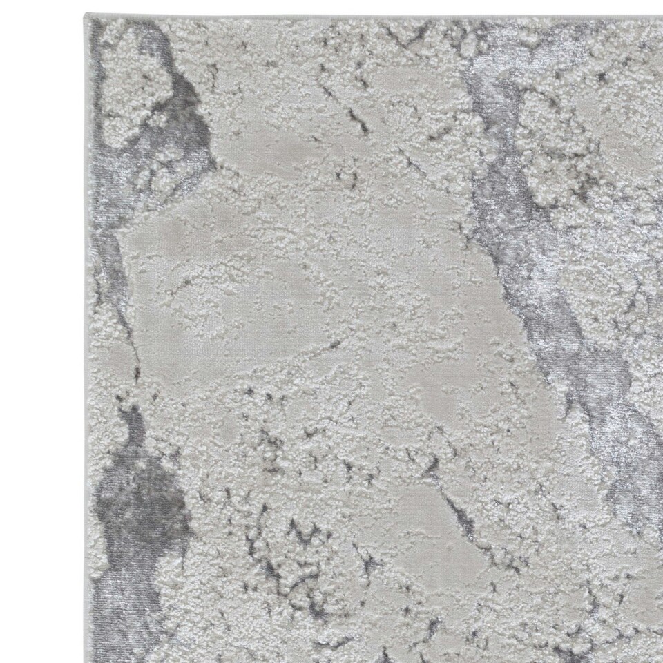 image 1 of Modern Rug, 8mm Thickness DiningRoom Rug, Abstract Optical/(3D) Rug, Anti-Shed Bedroom, & LivingRoom Rug-120cm X 170cm Grey | 120cm X 170cm