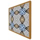 image 1 of Abstract geometric shapes & hand drawn brush stokes (Picture Frame) | Brown | Oak | XL