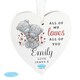 image 3 of Personalised Me to You Valentine Wooden Heart Decoration