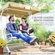 image 6 of Outsunny 2 Seater Garden Bench Cushion Outdoor Seat Pad with Ties 