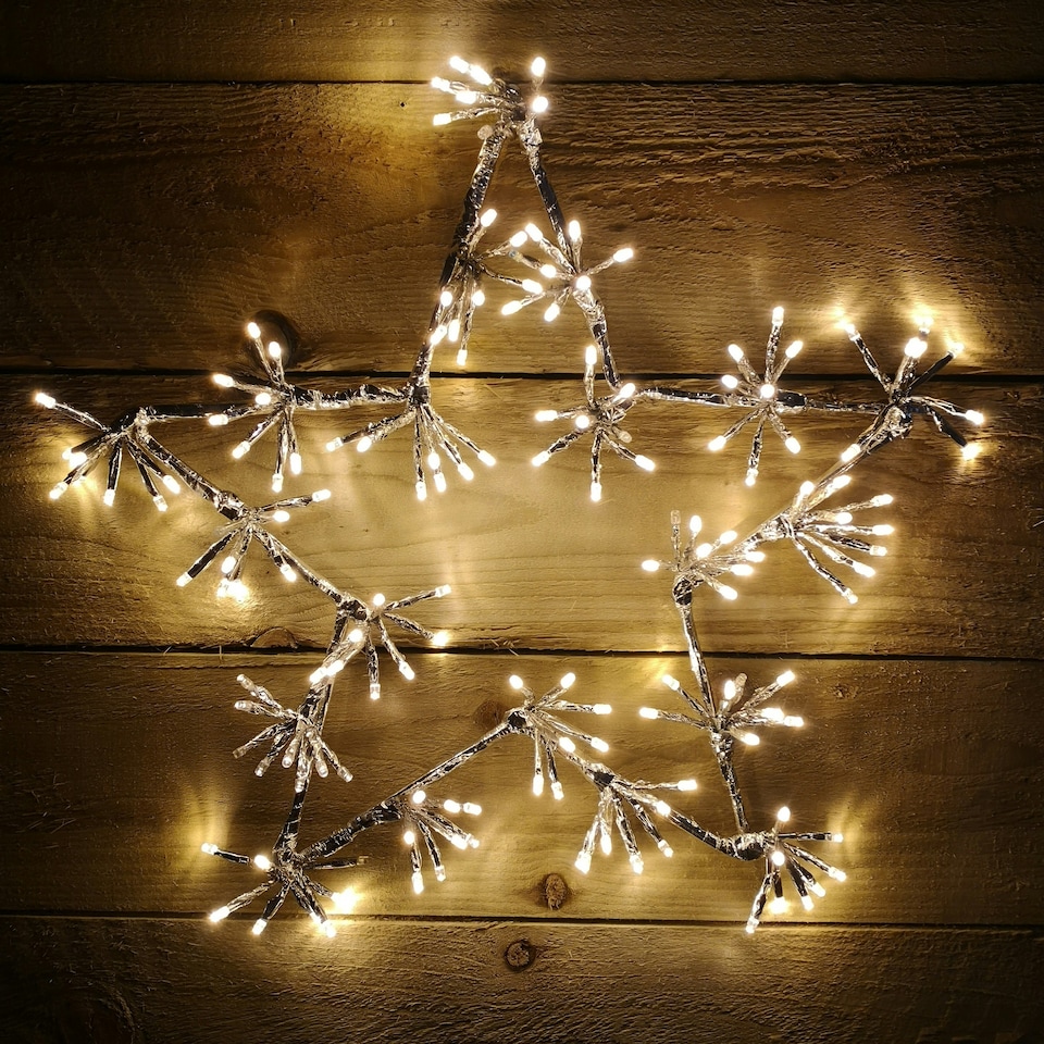 image 1 of 48cm Warm White 160 LED Christmas Star
