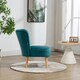 image 5 of Arezza Velvet Accent Chair - Teal