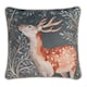 image 2 of D & D Forest Animals Filled Cushion Green