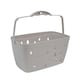 image 2 of JVL Plastic Peg Basket, Grey with 36 Prism Soft Touch Mini Plastic Pegs, Multi