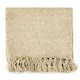 image 1 of Camilla Collection Chenille Throw in Natural (50" x 60") | Brown | Natural