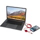 image 2 of Alasia Recycled Aluminium 5 in 1 Charging Cable - Red - One Size