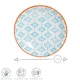 image 3 of Nicola Spring Hand-Printed Sauce Dishes - 10cm - Blue - Pack of 6