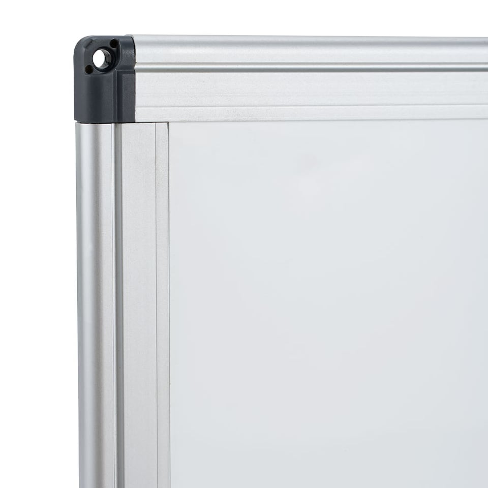 image 1 of Living and Home Wall Mounted Magnetic Dry Erase Whiteboard with Pen Tray,90cm W x 60cm H | White