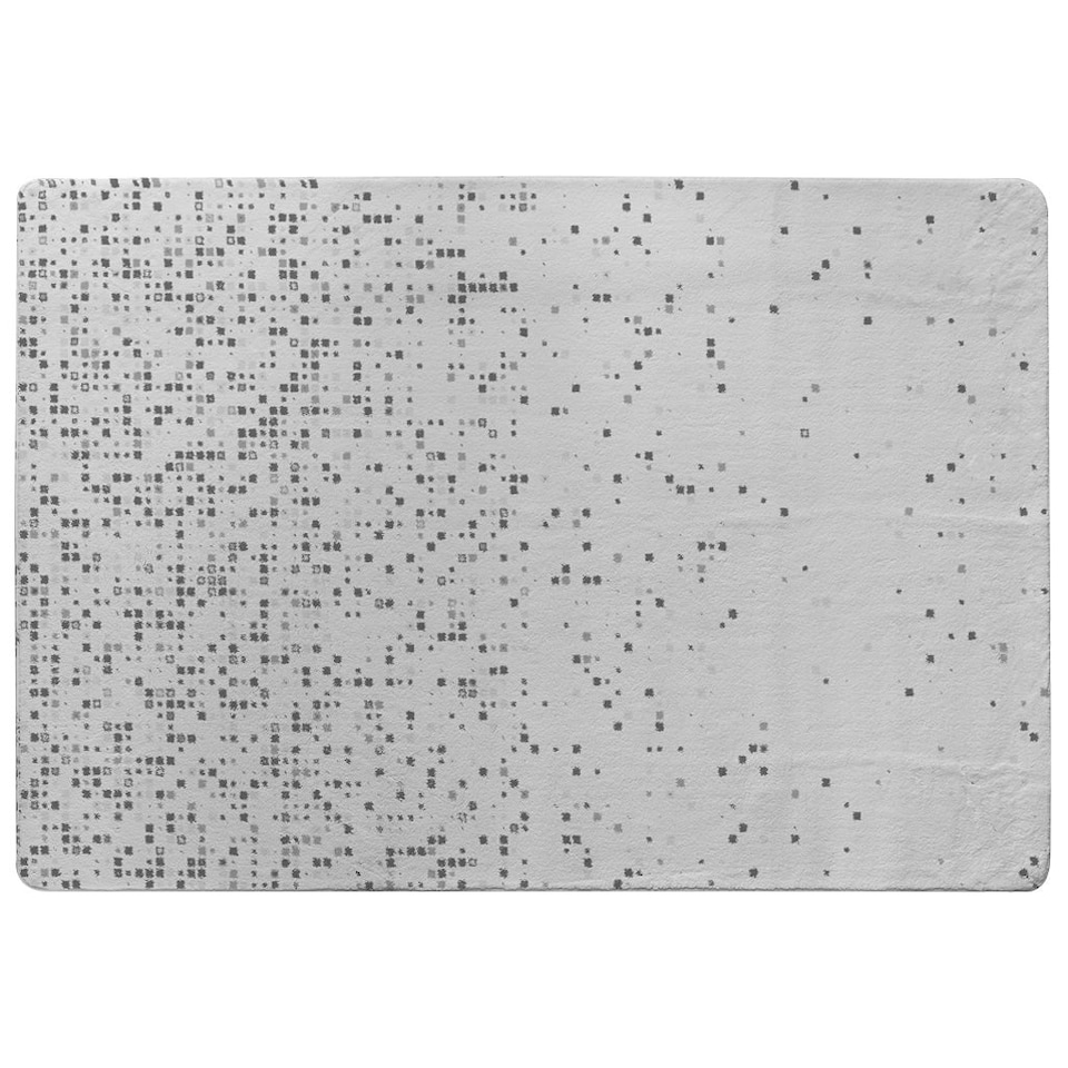 image 1 of Square Tech (Rug) Grey | Medium: 80x150cm