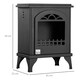 image 7 of HOMCOM Free Standing Bio Ethanol Fireplace Heater with 0.9L Tank, Black
