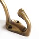 image 2 of Hammer & Tongs Narrow Hat & Coat Hook - W25mm x H80mm - Brass