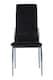 image 2 of Interiors By Premier Black Velvet High Back Dining Chair,Kitchen Chair With High Back,Chrome Finish Lounge Chair,Outdoor Chair | Black